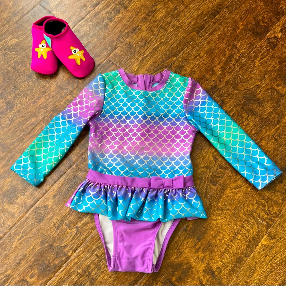 Toddler Swimsuit & Water Shoes